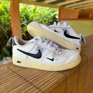 Nike Air Force 1 Low Utility sneakers, also known‎ as "Overbranding" size 13C